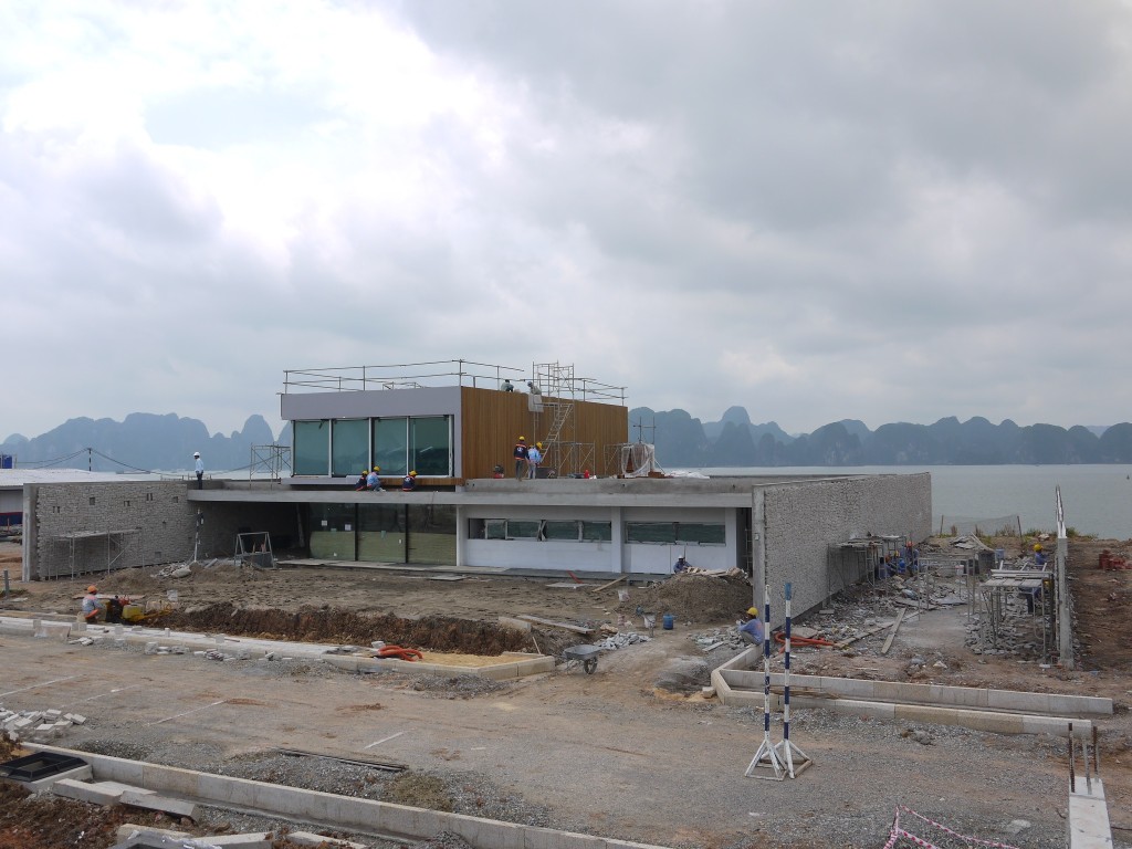 April 2014. Completing construction of the rough.